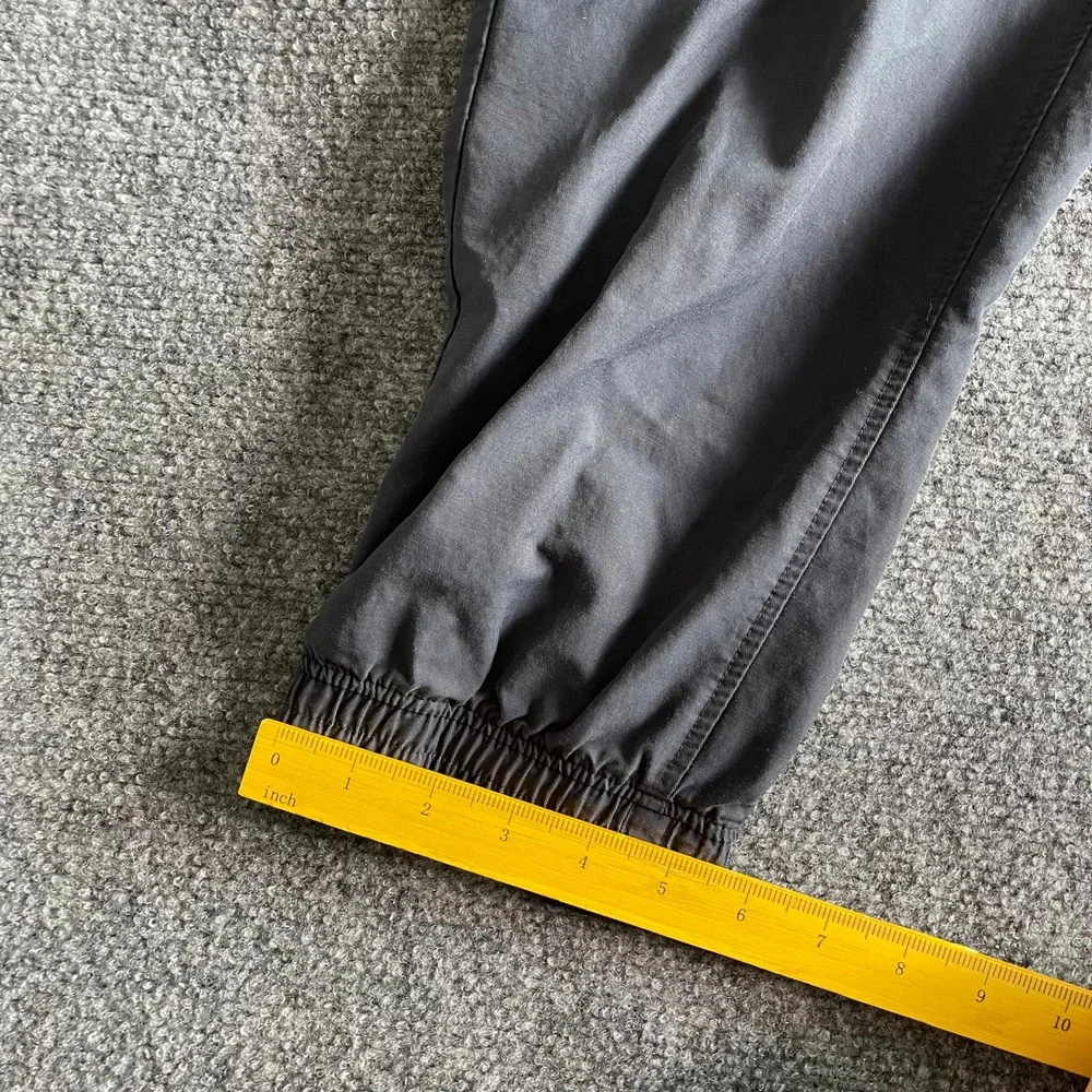 Nike Mens Sportswear Woven Jogger‎ Pants Black Embroidered Logo Size L